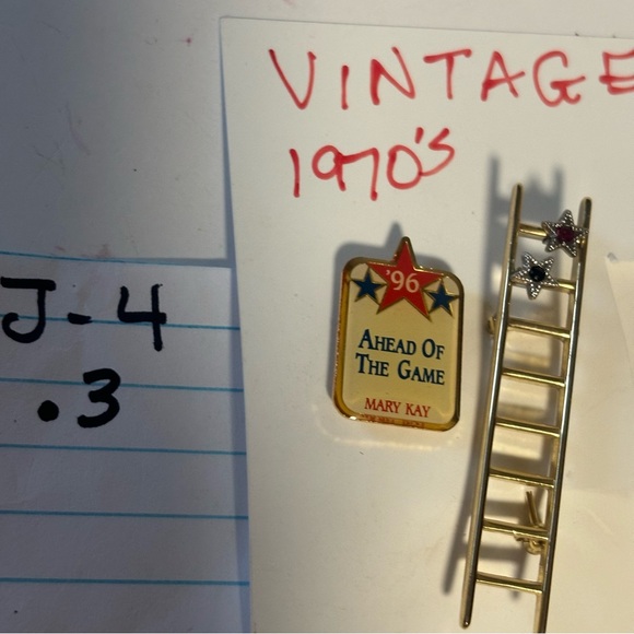 Vintage Mary Kay Reach for the Stars Pin 70’s & 96 scarf or tie pin EUC - Picture 11 of 11